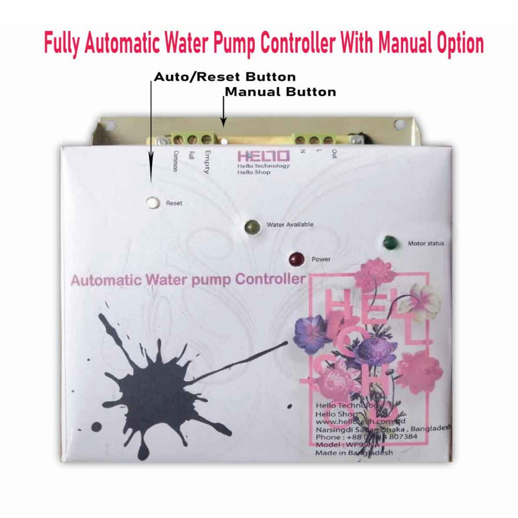 Full automatic water pump level controller With manual option price in Bangladesh