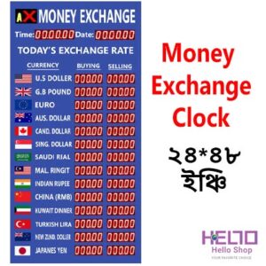 Money exchange rate Digital Clock
